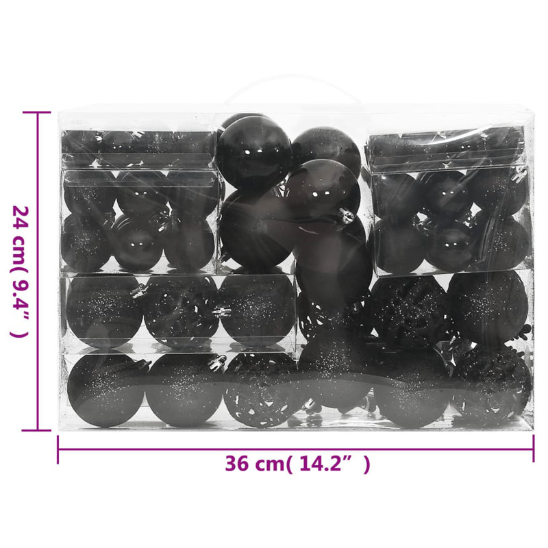 Christmas Christmas Bauble, Black
