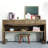 58.27" Brown Rectangular Solid Wood Console Table
