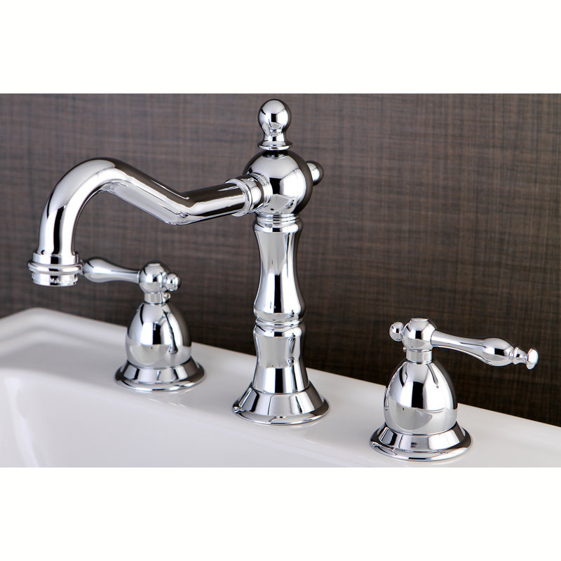 Robinet de salle de bain espacé Kingston, Chrome poli