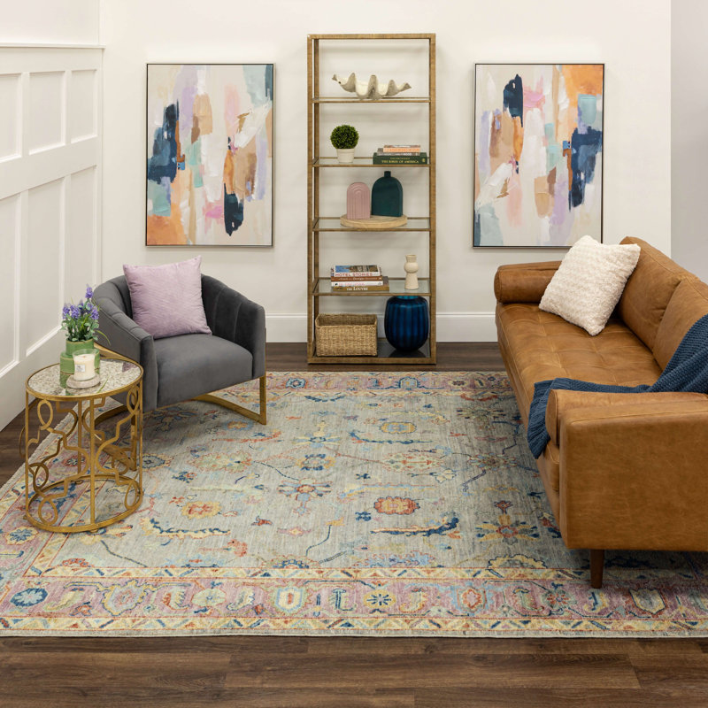 Tapis gris Karastan Rugs Mystique, Rectangle 9 pi x 12 pi