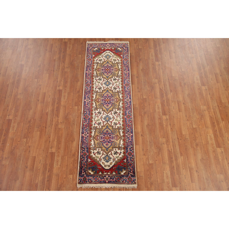 Tapis de couloir oriental ivoire 3x8