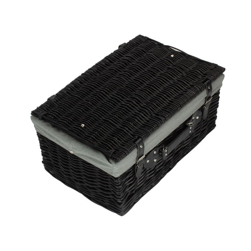 Bay Isle Home Wilow Decorative Basket, 25" x 35" x 51", Black/Grey, 4,462.50
