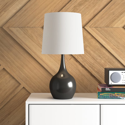 Lampe de chevet en métal 24 "avec abat-jour Hauge