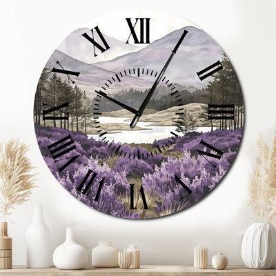 Horloge murale Highlands of Heather and Mist