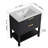 30" Single Freestanding Bathroom Vanity with Ceramic Basin Sink Top, Floor Standing Vanity With 2 Drawers And 1 Open Shelf-2003219057