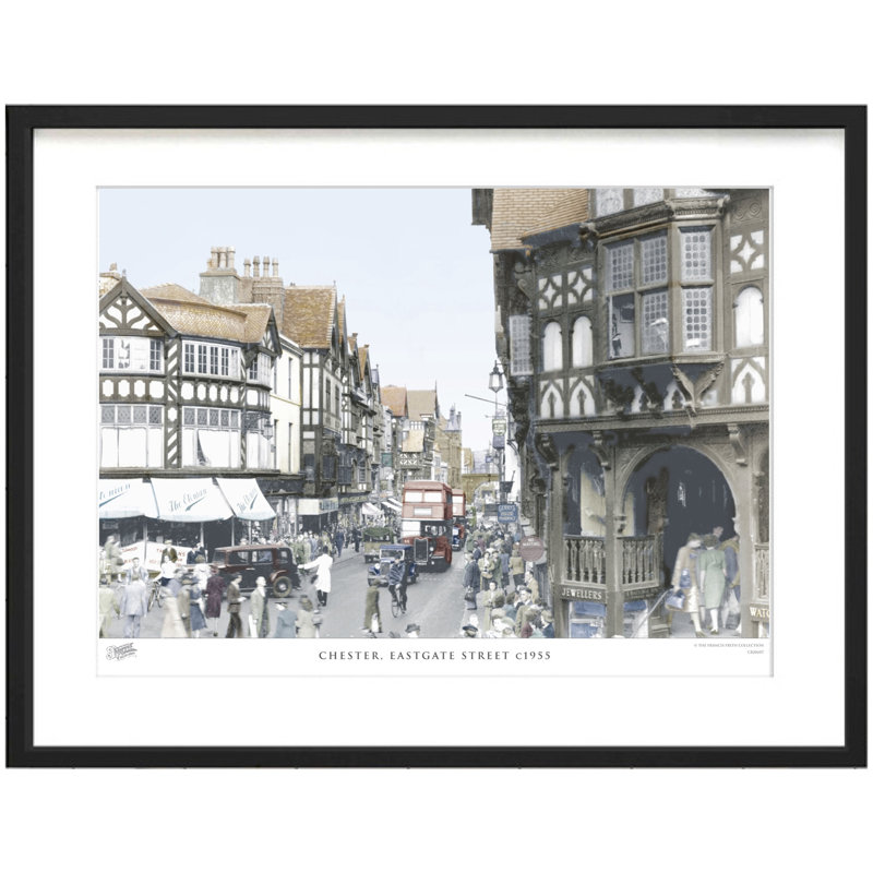 Chester, Eastgate Street C1955 by Francis Frith - Single Picture Frame Print, 45cm H x 60cm W x 2.3cm D