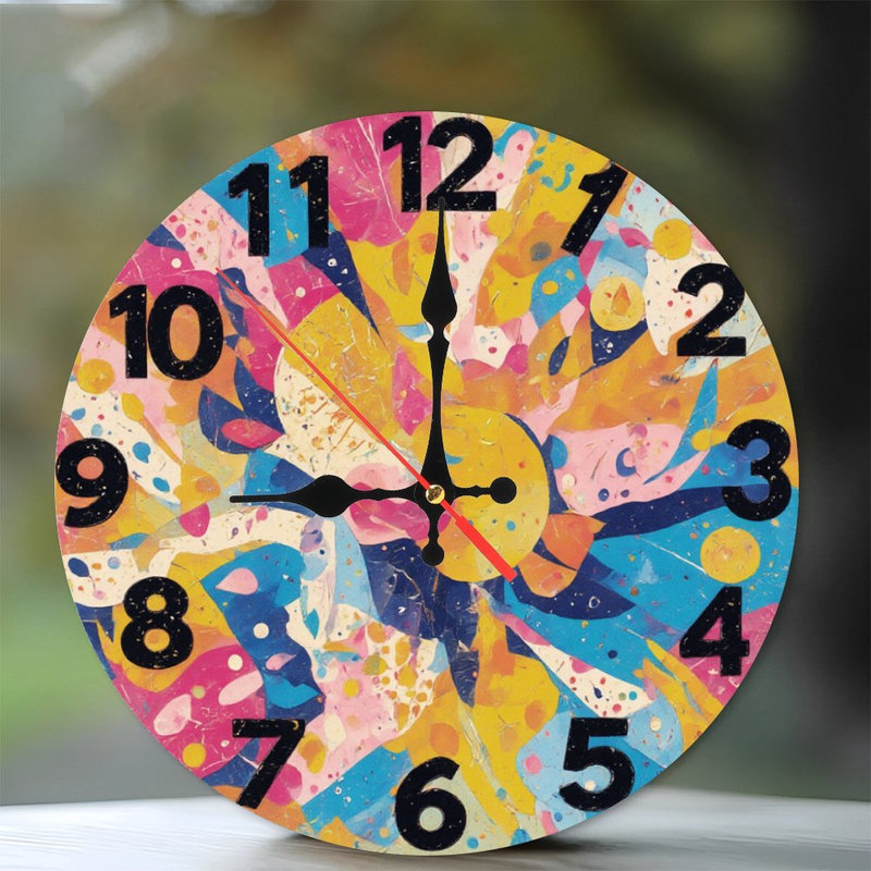 Horloge avec éclaboussures