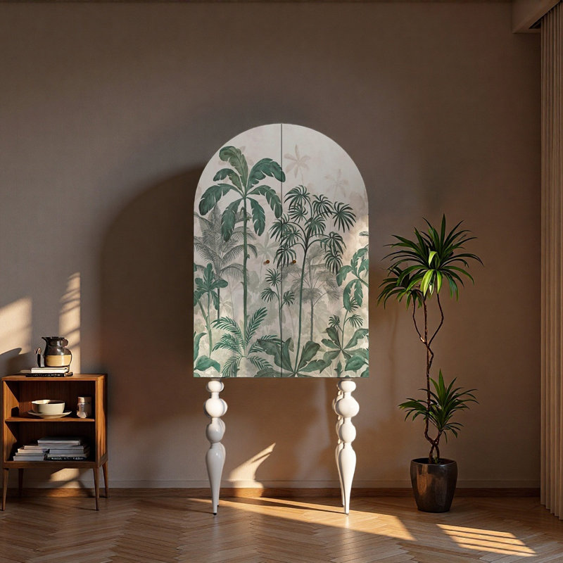 Armoire moderne en bois massif minimaliste, Ivoire blanc