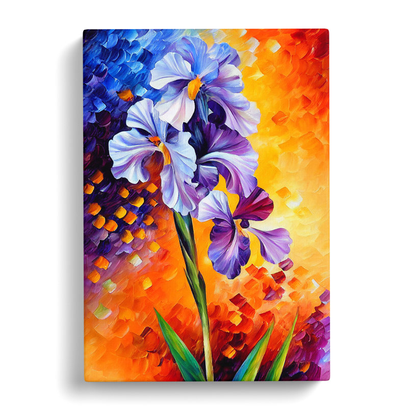 Roksanda Iris Flower - Wrapped Canvas, 50cm H x 35cm W x 3cm D