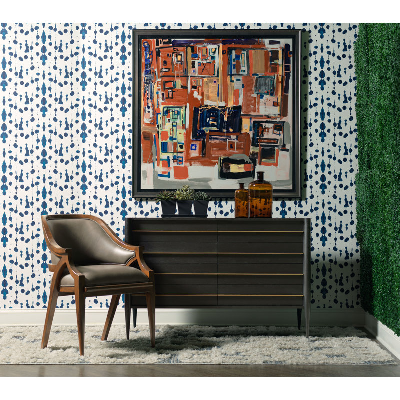 Fauteuil rembourré en cuir Belmont gris