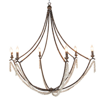 Nakita 6 - Light Candle Style Chandelier