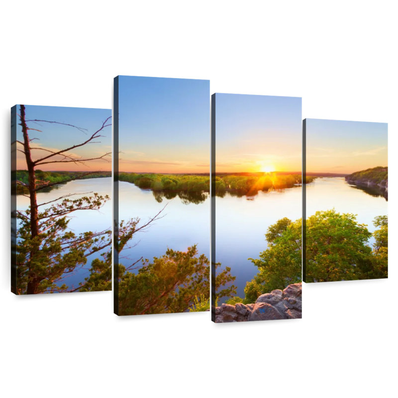 Alvord Truman Lake Sunset, 22" H x 36" W