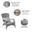 Chaise de patio avec coussins, conception ergonomique pour un confort ultime et une détente en plein air, idéale pour le porche, le patio ou la piscine.-1049099681-1049099683