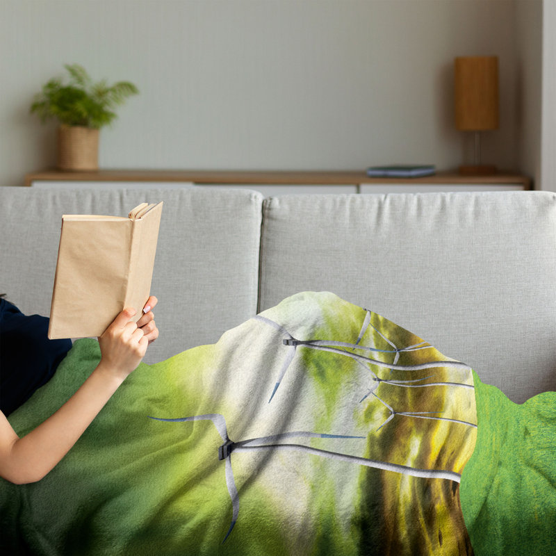 Hand Woven Throw Blanket, 70" x 90"