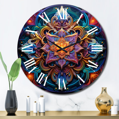 Ancienne horloge murale Mandala III