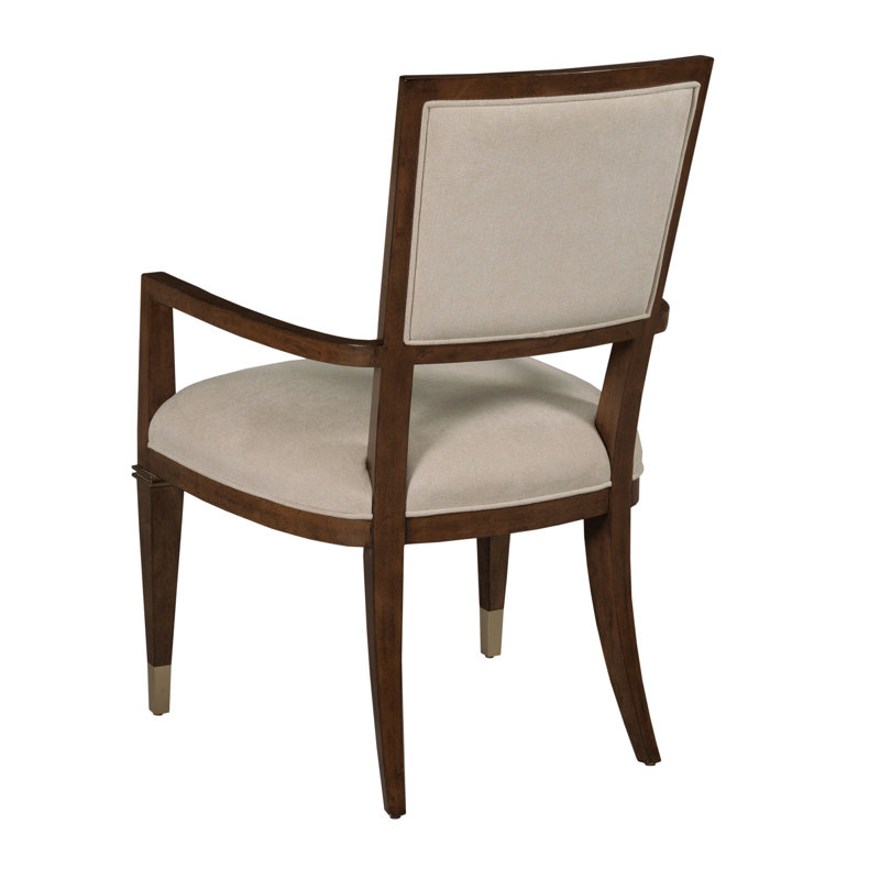 Fauteuil à dossier très grand King Louis en brun / gris
