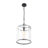1-Light Handcrafted Textured Water-Glass Cylinder Pendant-1366521195
