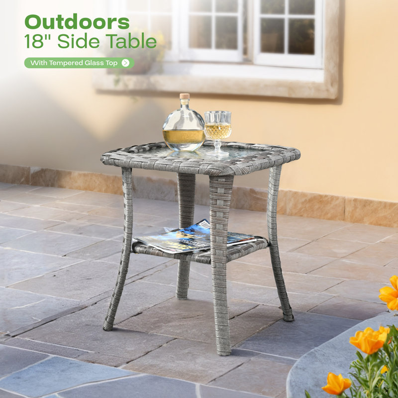 Baili 7 - Person Outdoor Seating Group With Cushions, Gray