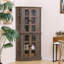 67“H Retro Hexagon Corner Cabinet