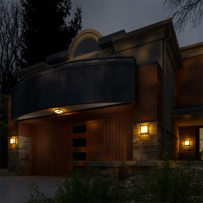 Matte Black Outdoor Sconce