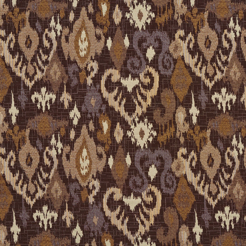 Tissu de texture ikat, Brun / Gris