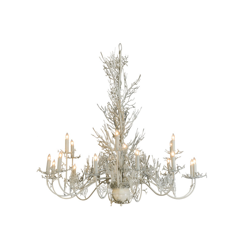 18 - Light Dimmable Tiered Chandelier