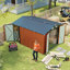 Remise de rangement extérieure en métal 9 pi x 11 pi Campcraft avec 3 portes verrouillables et 4 évents pour la cour, le patio et le jardin