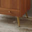 Meuble-lavabo autoportant de style Mid-Century avec comptoir en faux marbre et lavabo en céramique, armoire de rangement à double porte, bois d'ingénierie imperméable (robinet non inclus)