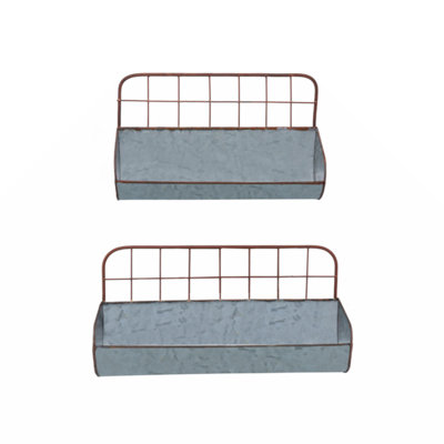 Kaiyu 2 Piece Metal Bracket Shelf