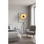 Lampe trépied transitionnelle noire 1 lumière 