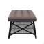Table basse capitonnée en similicuir