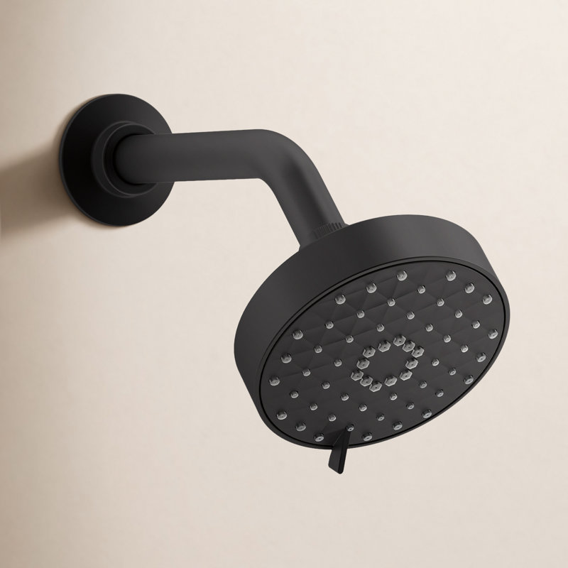 Awaken G110 Full/Standard Low Flow Shower Head, Black Matte