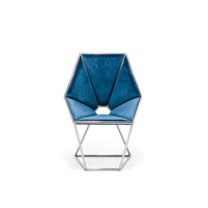 Chaise Varossi | Vert, Black Velvet