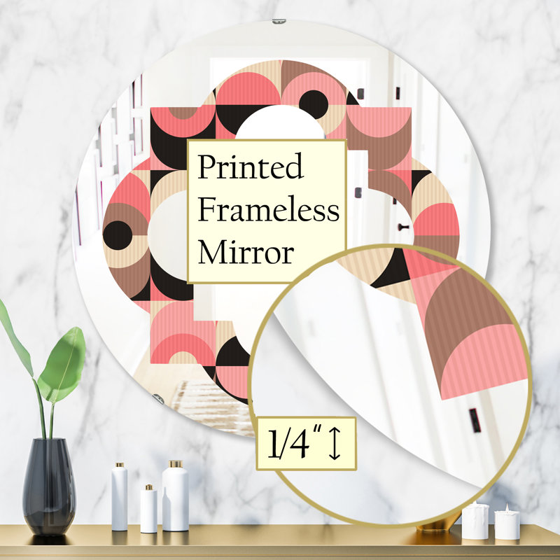 Miroir mural quadrilobe éclectique Quatrefoil, H 31,5 po x l po