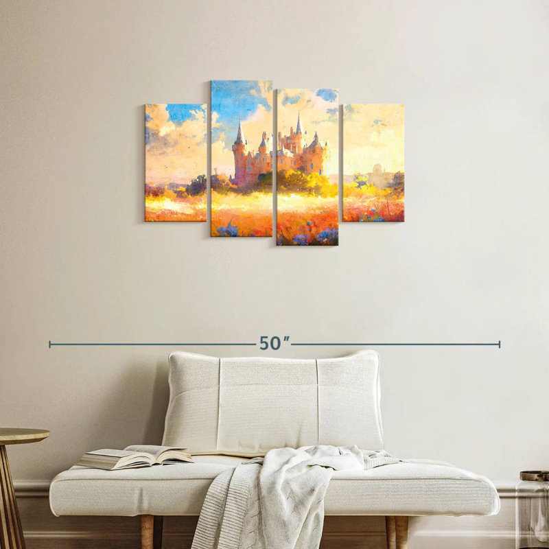 Ashelle Dreamy Castle Blooms, H 22 po x l 36 po
