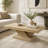 47" Modern Cross Leg Coffee Table-750843991