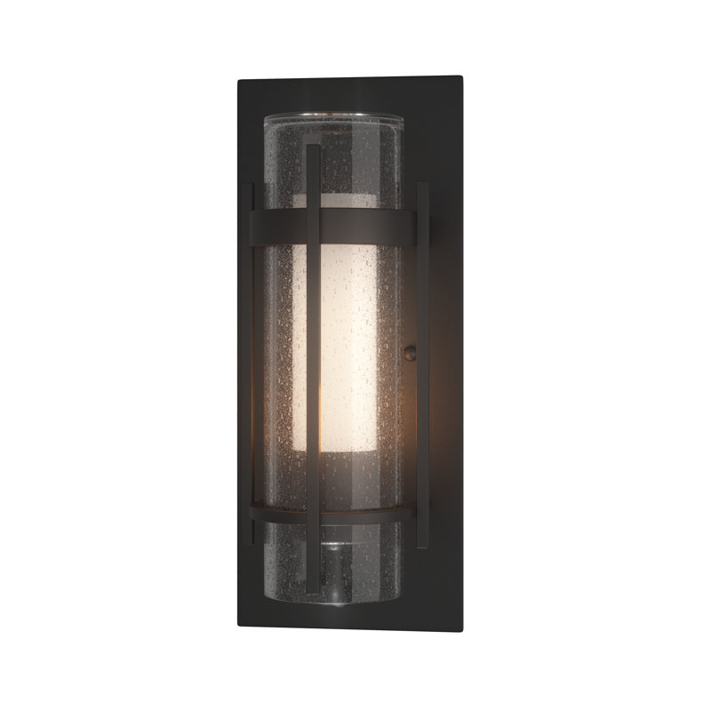 Torch Outdoor Flush Mount, Black, 12" H x 5" W x 4.2" D