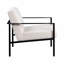 Chaise d'appoint - Métal blanc stationnaire avoine