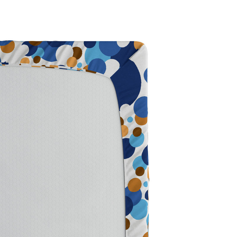 Microfiber Geometric Fitted Sheet, Twin XL Fitted Sheet