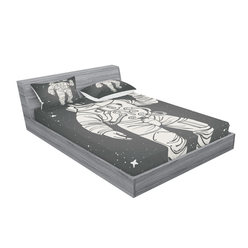 Microfiber Sheet Set, Queen Sheet Set with Fitted Sheet