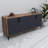Modern Console Table, Anthracite, 70.9 x 31.5 x 17.7 inches | 100% Melamine Coated Chipboard, Plastic Legs, 16.0-inch Leg Height | Wall-Mountable with Numerous Shelves for Stylish Storage & Display-1067521171