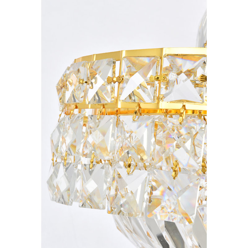 Stinnett 6 - Light Dimmable Empire Chandelier, Gold, 19" H x 14" W x 14" D