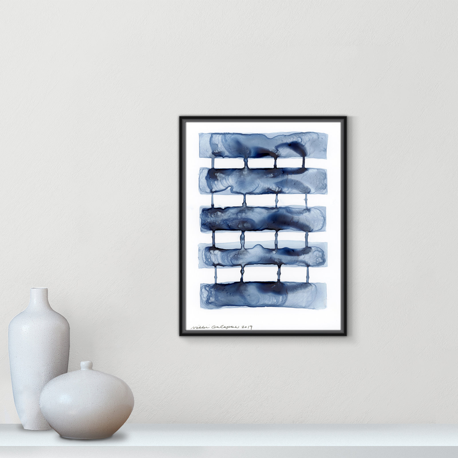 Stitched Together I by Nikki Galapon - Solid Wood Rectangle Print Single Piece Item on Canvas, 25.5" H x 19.5" W x 2" D