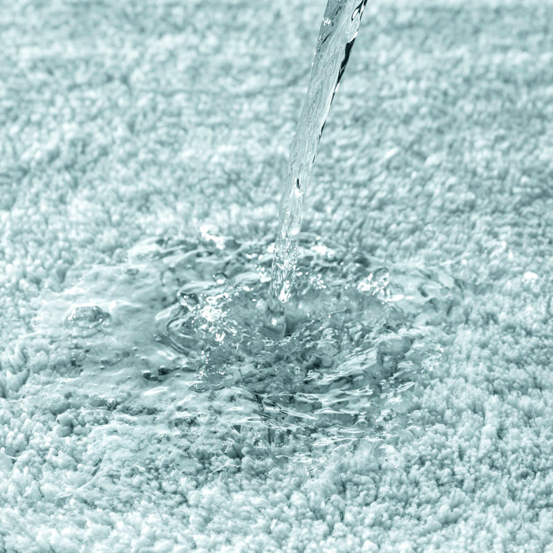 Blue 3000 Gsm 24X44" 100% Cotton Reversible Bath Rug - Construction, Non Slip Suggested, Long Lasting Use