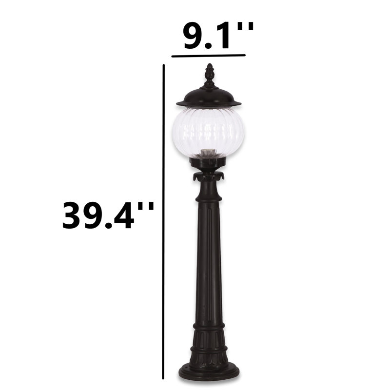 Lampe sur pied d'extérieur de 39,4 po de hauteur
