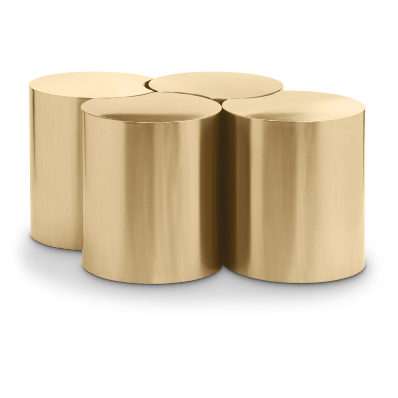 Ensemble de 4 tables de groupage Hylie, Or