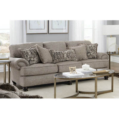  Bertil 96'' Chenille Traditional Sofa