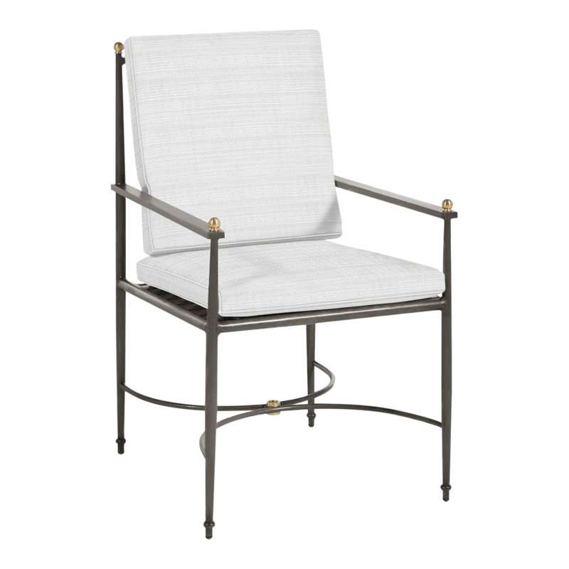 Fauteuil en aluminium Roma, Welt, Perigold Ishi Blanca