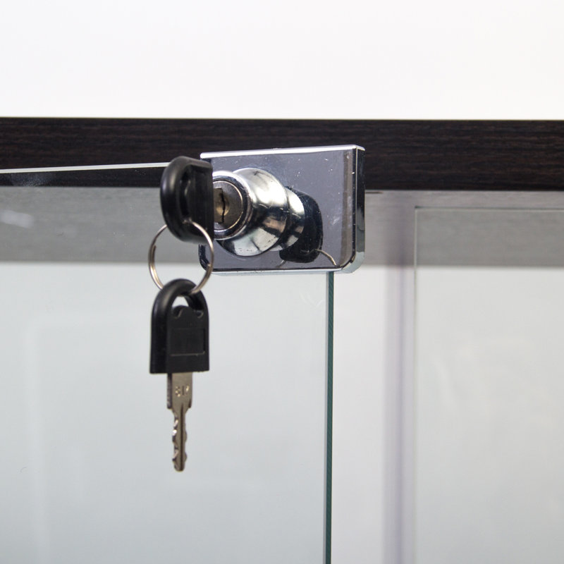 Vitrine à deux portes avec 4 portes vitrées