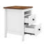 Ensemble de chambre à coucher 3 pièces avec lit plateforme, table de chevet et commode Farmhouse-69918002